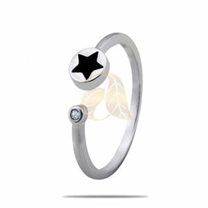 Black Star Silver Ring