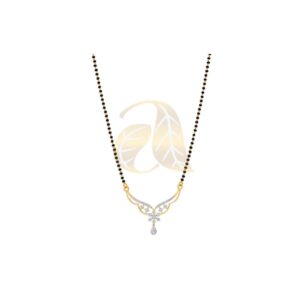 Exquisite Diamond Mangalsutra In Yellow And White Gold