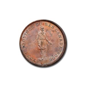 1837 Canada Copper Penny MS-64 NGC (Brown)