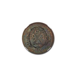 1842 Canada Copper Penny PR-63 NGC (Brown)