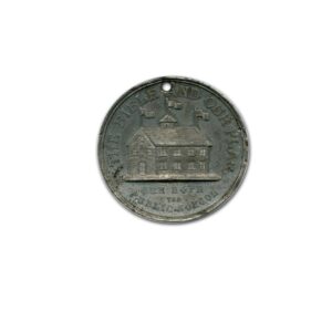 (1888) Washington Public School Medal MS-62 NGC (White Metal)