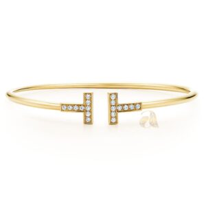 Diamond Wire Bracelet in 18k Gold