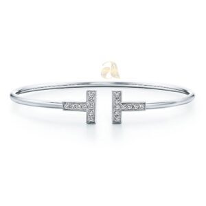 Diamond Wire Bracelet in 18k White Gold